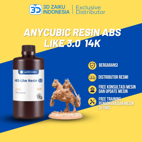 Anycubic Resin ABS Like 3.0 Resin 14K 1 KG High Toughness Impact Resistant for MSLA LCD 3D Printer - HD Grey